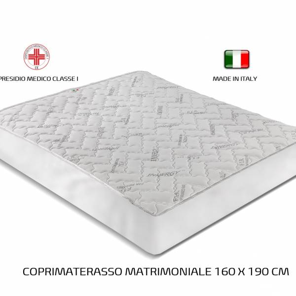 Foto 2: NYX Linea Notte - Matrimoniale - Coprimaterasso FIR con angoli elastici (160 X 190 cm) PROMOZIONALE