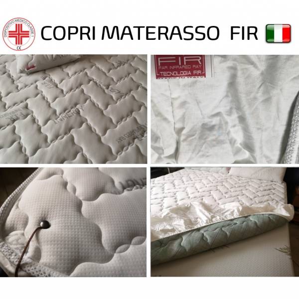 Foto 3: MORFEO -Coprimaterasso FIR Imbottito e Trapuntato con fascione (Matrimoniale 160 X 190 cm) PROMOZION