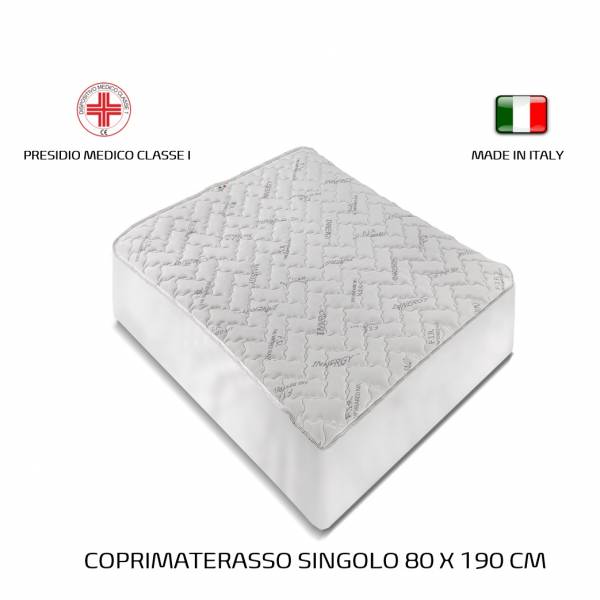 Foto 2: Coprimaterasso FIR Imbottito e Trapuntato con Fascione (Singolo 80 X 190 cm) PROMOZIONE